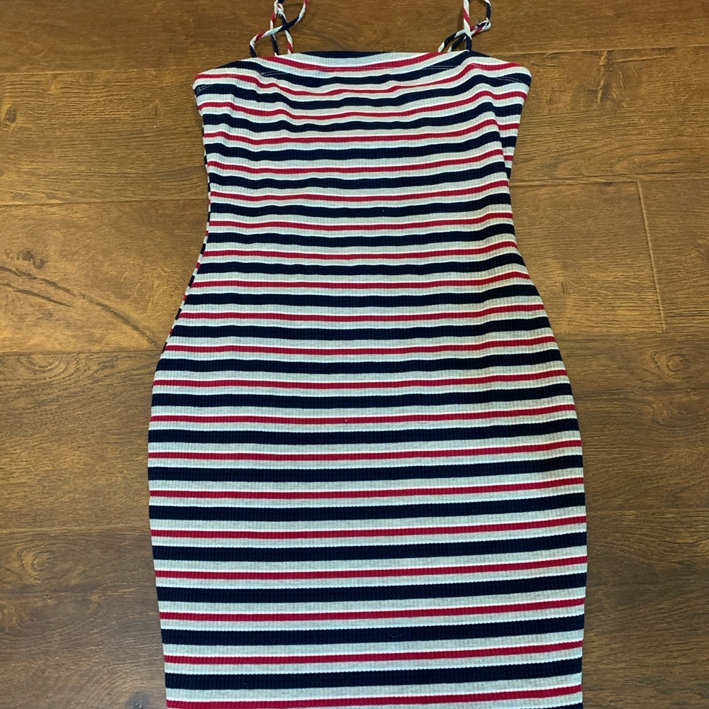 striped pencil dress
